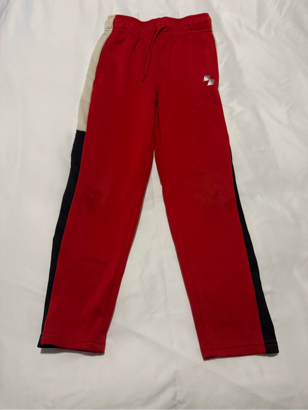 The Children's Place Sport Boys Colorblock Track Pants - Size M 7/8 Red